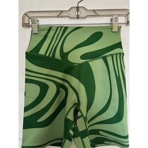 Vitality Women's Storm Biker Green Athletic Shorts